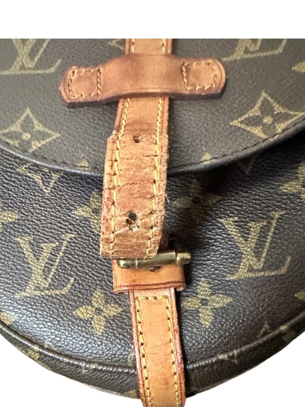 Authentic Louis Vuitton Vintage Brown Monogram Chantilly PM Crossbody Bag - Picture 10 of 15